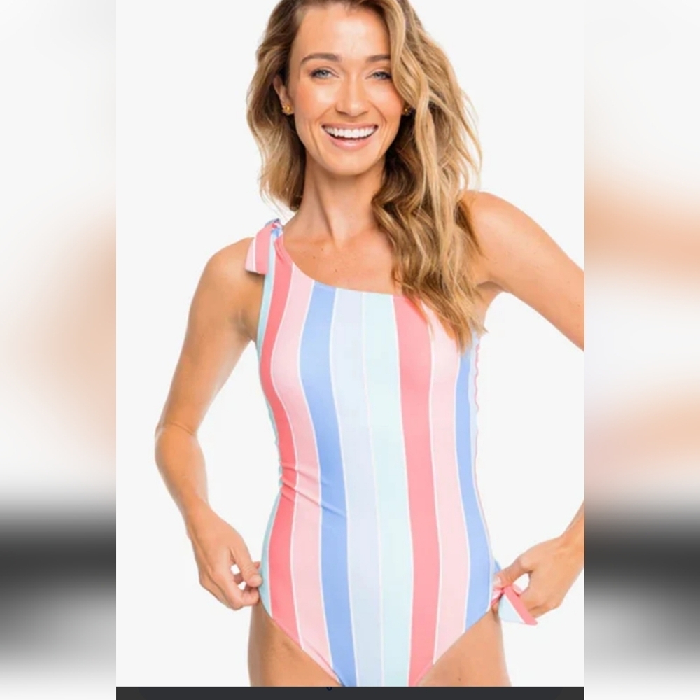 NWOT Southern Tide stripe one piece swimsuit